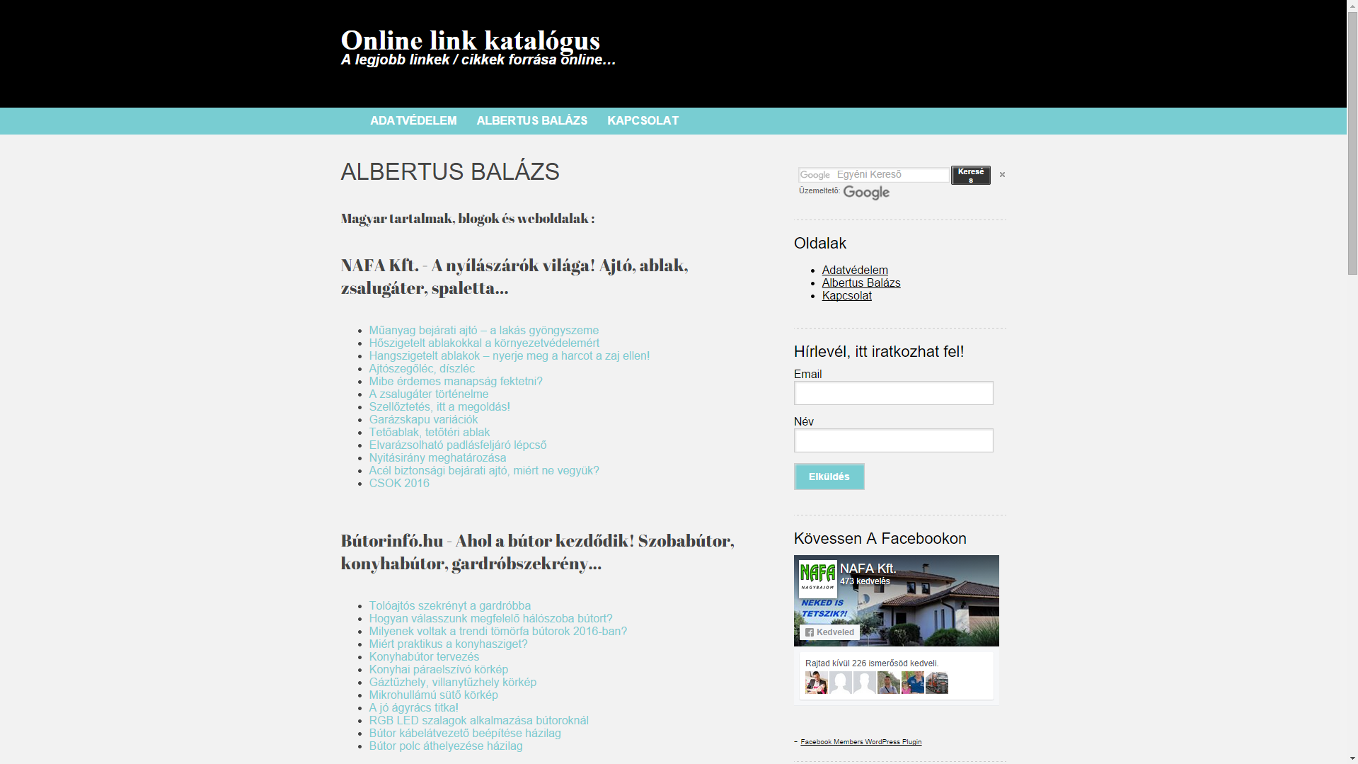Online link katalógus.hu A legjobb linkek / cikkek forrása online...